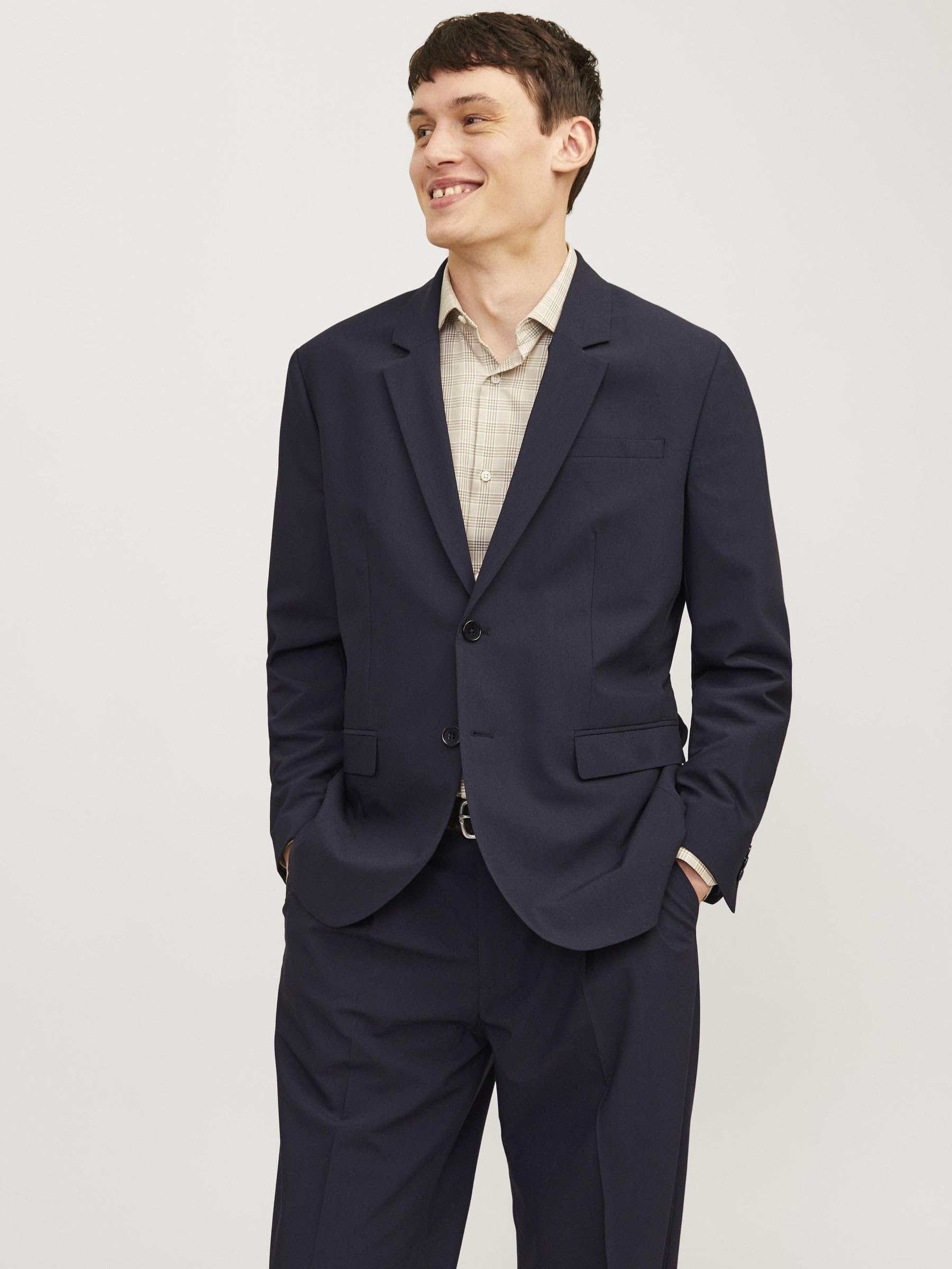 Jack & Jones Jprbushwick Harry Blazer Reg Fit Noos Giacca Uomo (Pacco da 1)