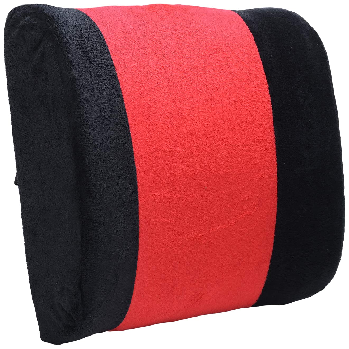 Walmotor Lumbar Support Pillow for Car Office Home, Comes with Removable Washable Cover and Firm Insert to Ease Lower Back Pain and Discomfort While Improving Posture (Black & Red) (B086RSSGL5) Amazon Price History, Amazon Price Tracker