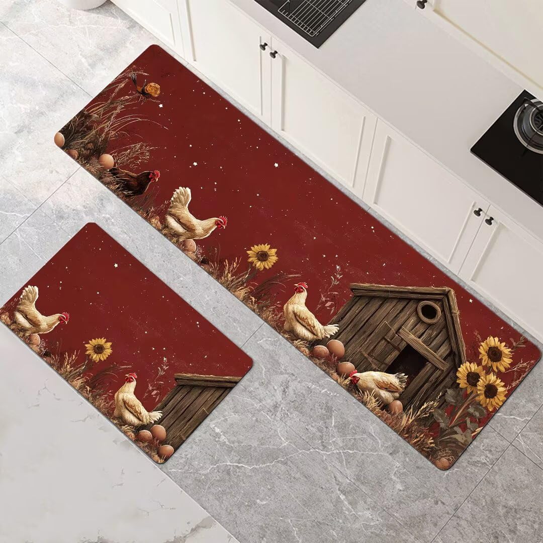 Alfombra cocina súper absorbente que soluciona los resbalones en la entrada y el baño rústico