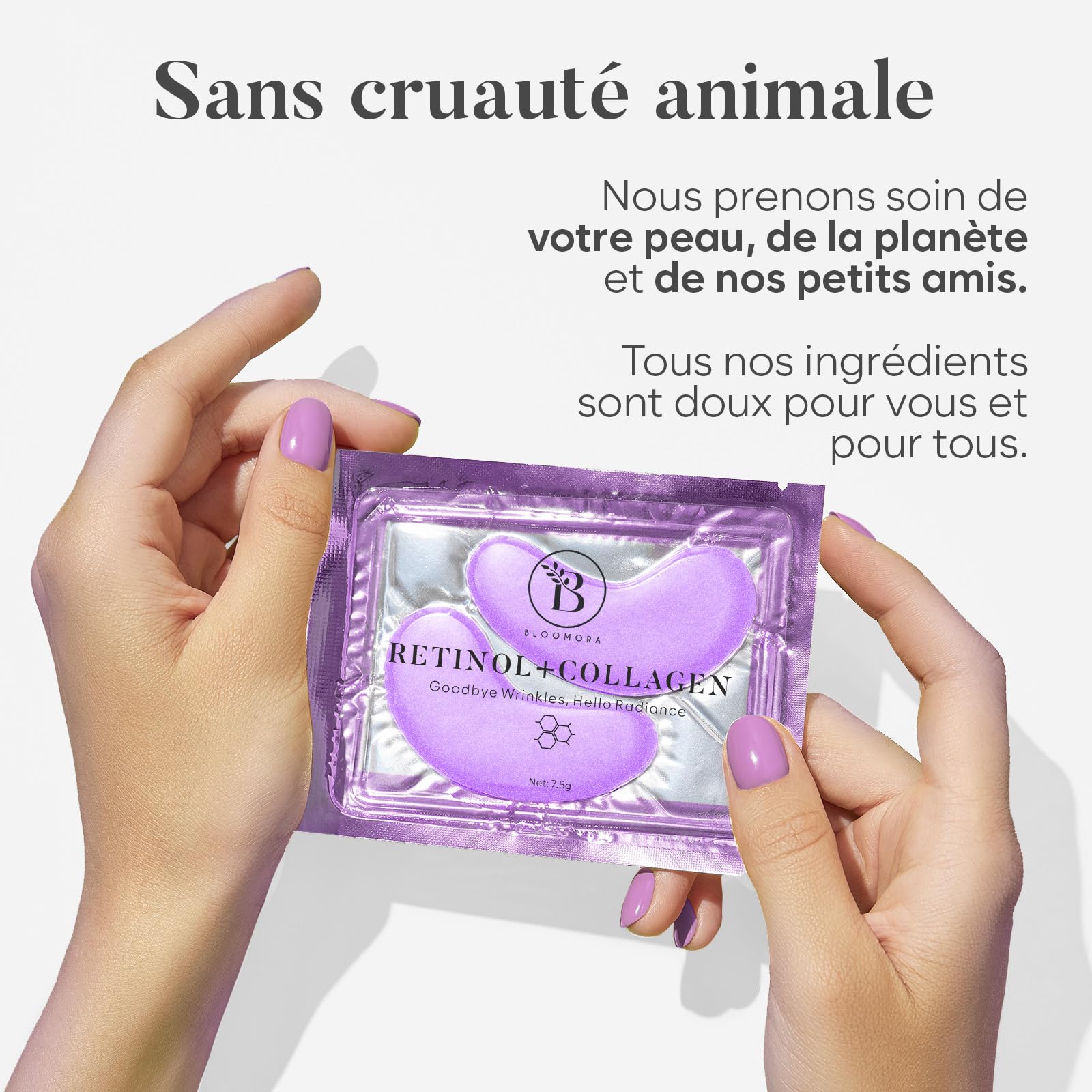 BLOOMORA Patch Yeux Anti Cernes (30 paires), Masque Yeux avec Niacinamide et Acide Hyaluronique, Patch Anti Cernes et Poches - Mix 30 pcs