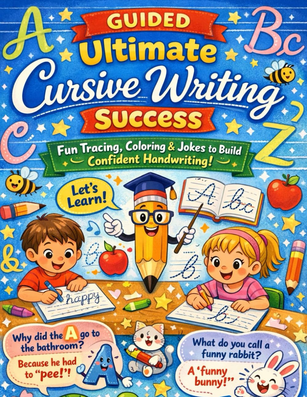 Cursive Handwriting Workbook for Kids Ages 4–8: Beginner Cursive Letter Tracing & Writing Practice Book to Build Confident Handwriting