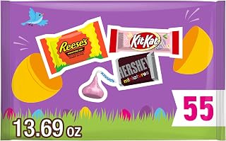 KIT KAT and REESE'S Assorted Chocolate, Easter Candy Bag, 13.69 oz (55 Pieces)