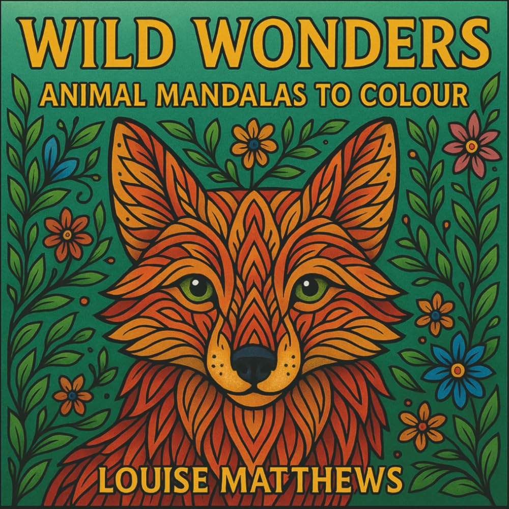 Wild Wonders: Animal Mandalas to Colour: A Beautifully Intricate Colouring Book of Nature's Most Majestic Creatures