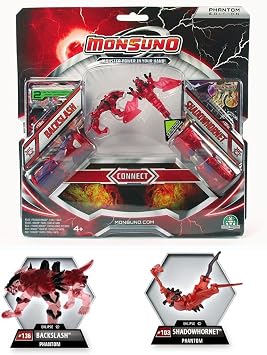Giochi Preziosi – Monsuno GPZ14554 Monsuno Connect Blackslash and Shadowhornet