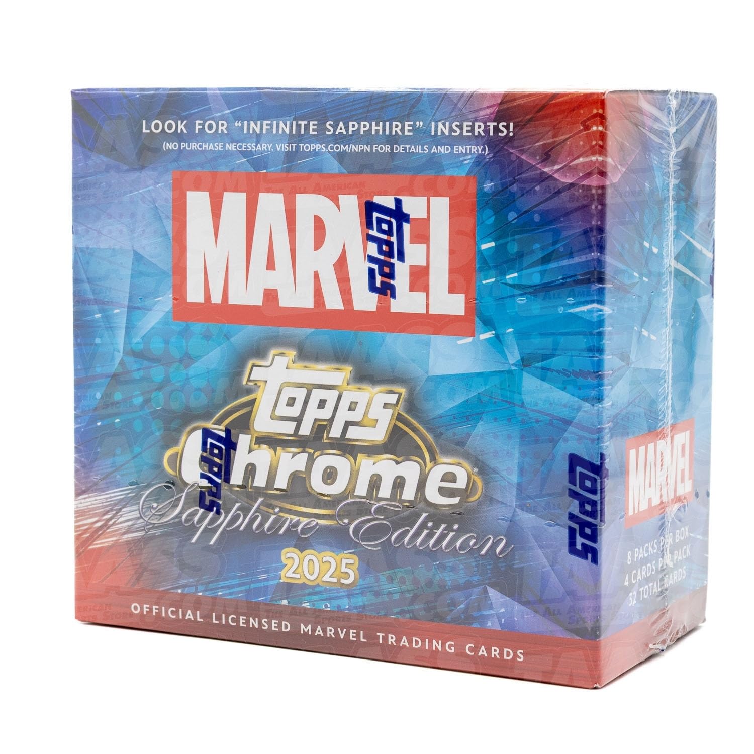 2025 Topps Marvel Chrome Sapphire Edition Box