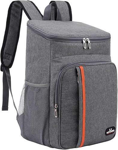 Mochila térmica térmica aislada, mochila de almuerzo de gran capacidad para hombres y mujeres, a prueba de fugas, lonchera impermeable para playa,