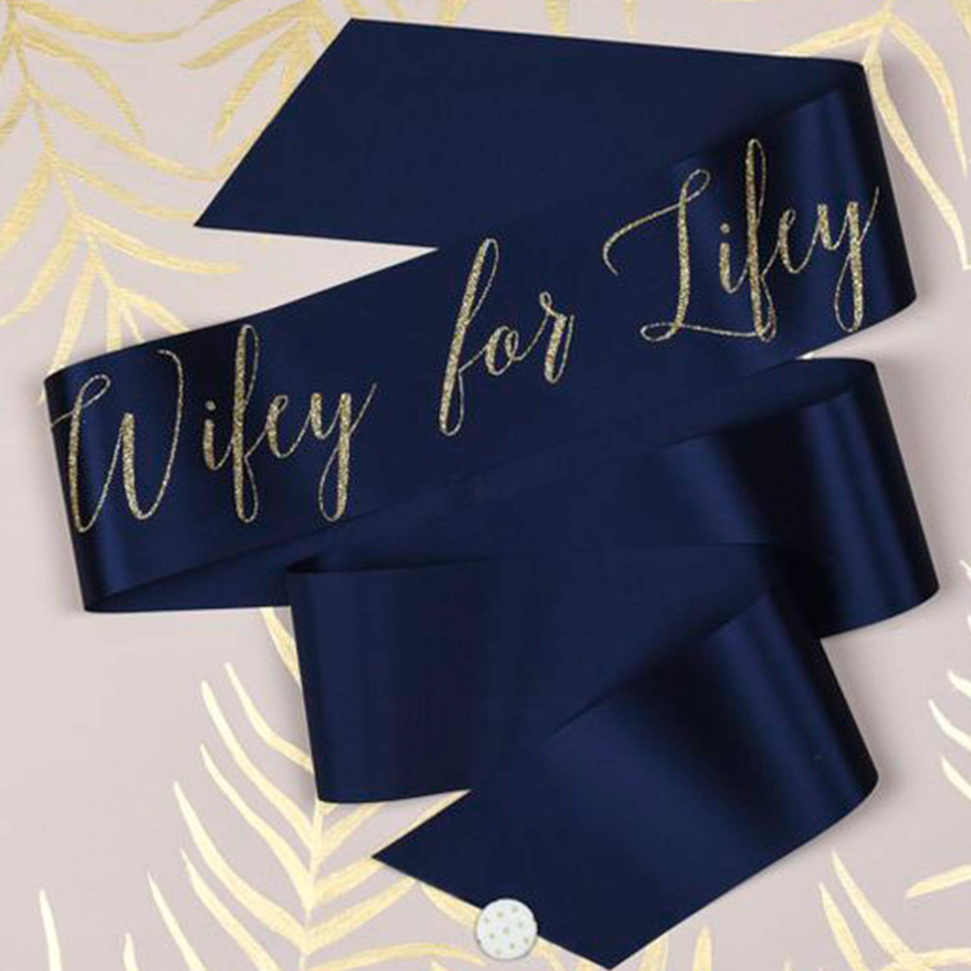 VATIN 100mm Wide Double Faced Polyester Deep Navy Blue Satin Ribbon- 4.5 Metre/Spool, Perfect for Chair Sash, Making Bow, Sewing and Wedding Bouquet — view 6