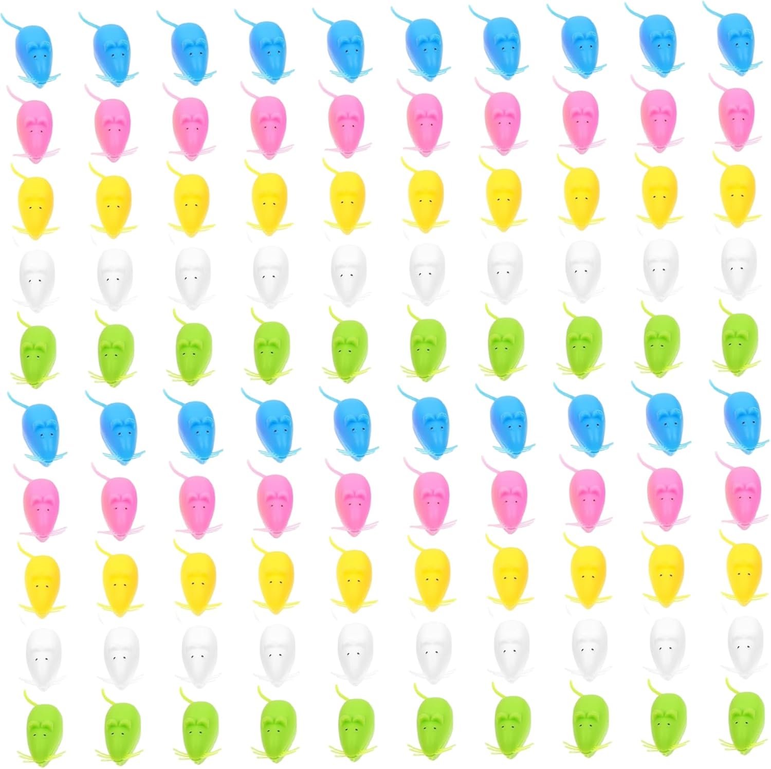 Baby Teeth Keepsake Box, 100-Pack Adorable Mouse Tooth Keepsake Box for Baby's First Tooth Collection, Random Colors (2 Bags).