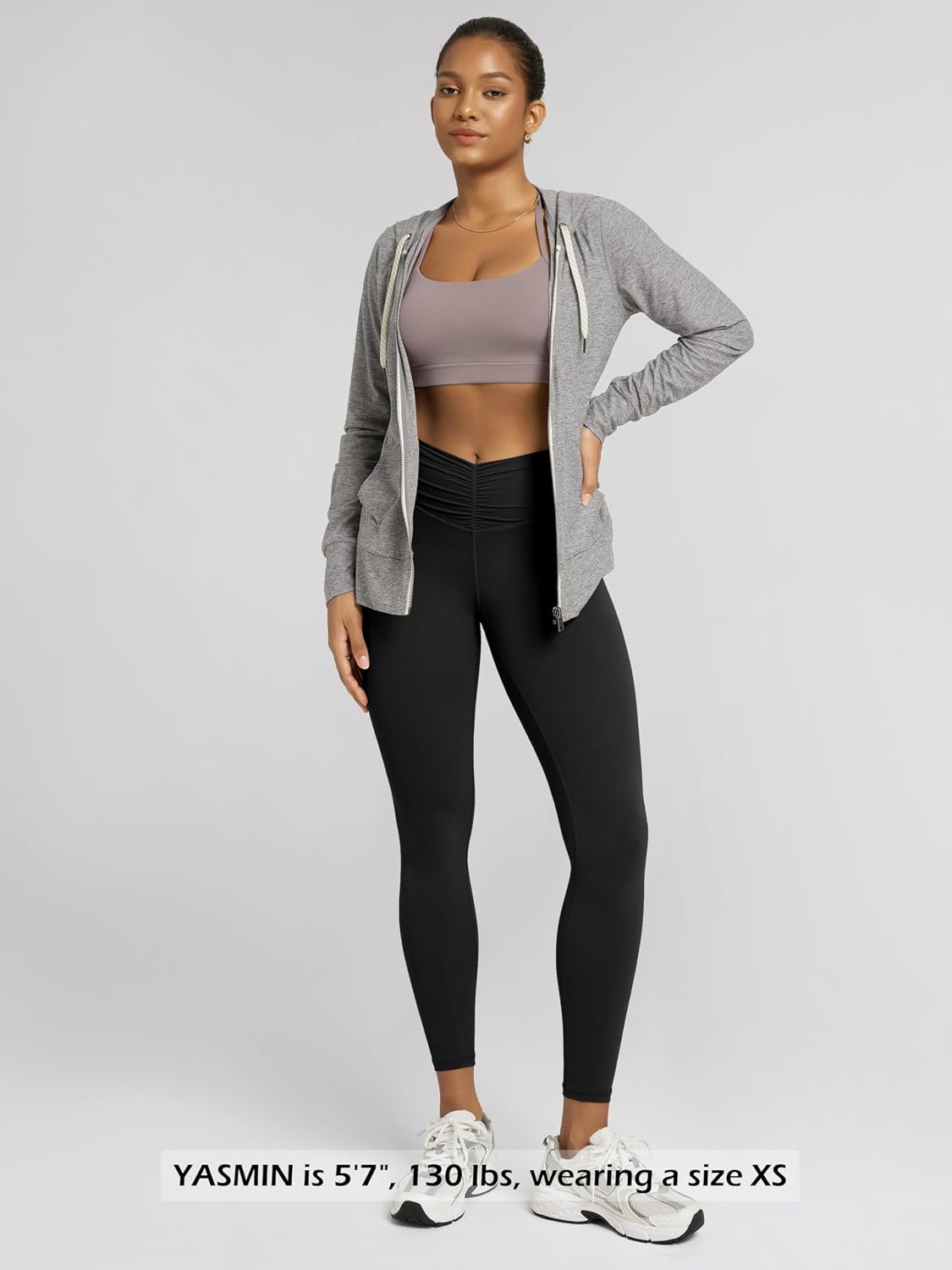 ODODOS Cloud Feeling Ruched Yoga Leggings for Women 25" / 28" High Waist Crossover Yoga Pants