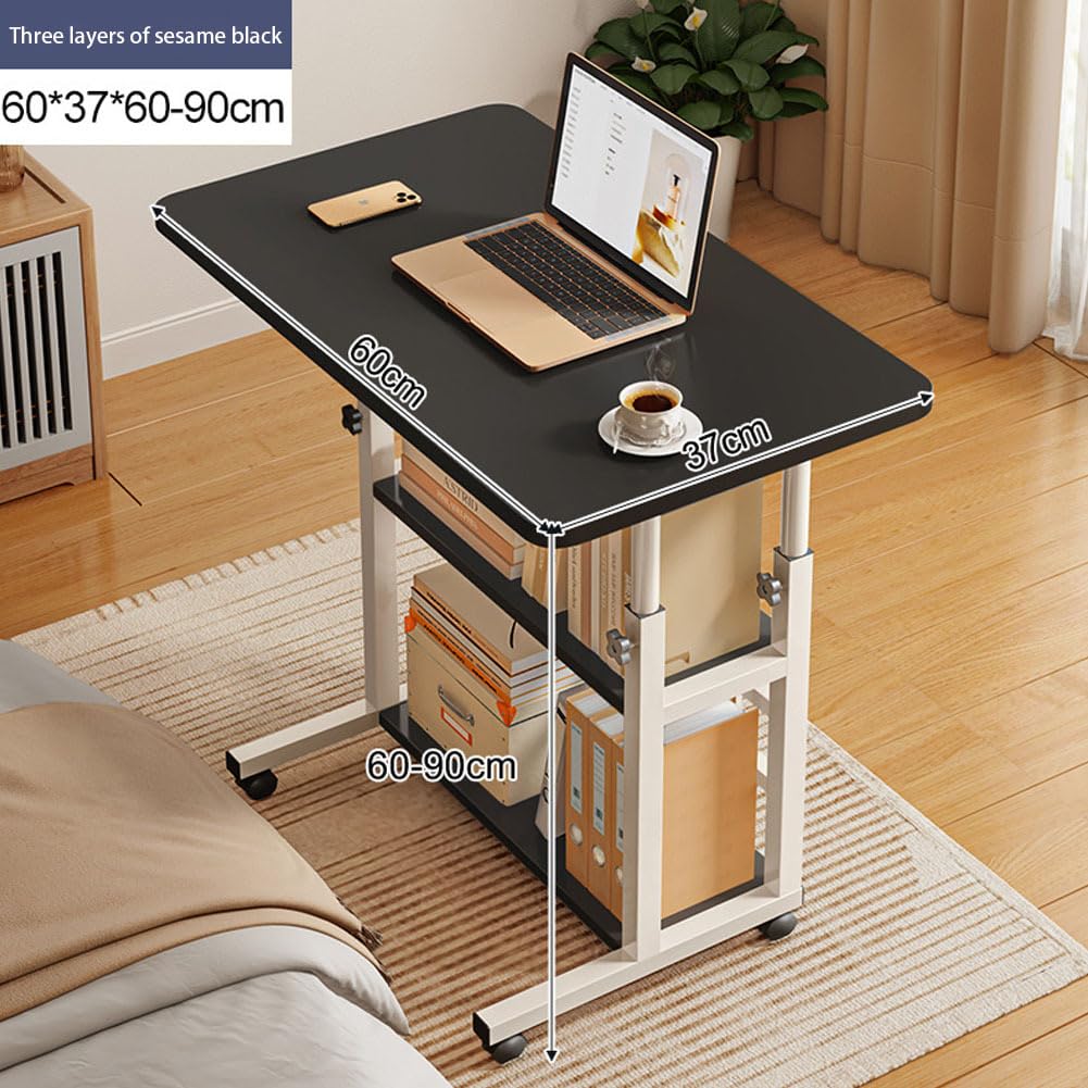 RCJCQSR Bureau D'ordinateur Portable, Table De Rangement Pour Chariot