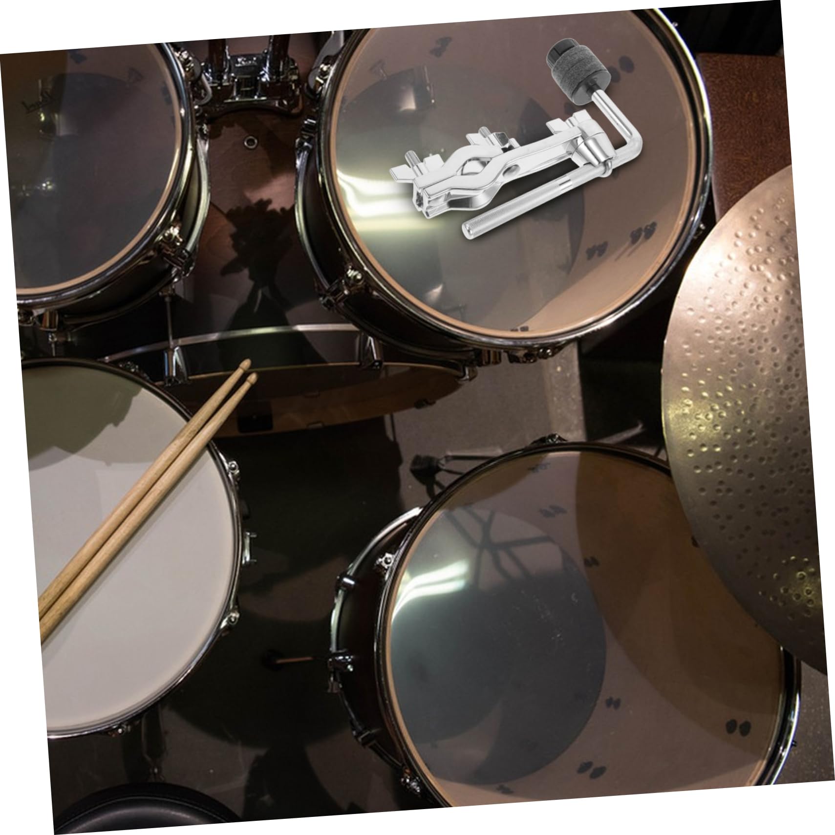 Kisangel Clip de Extensión para Platillos Brazo Articulado Sistema de Montaje para Batería para Platillos Musicales Escenarios de Percusión