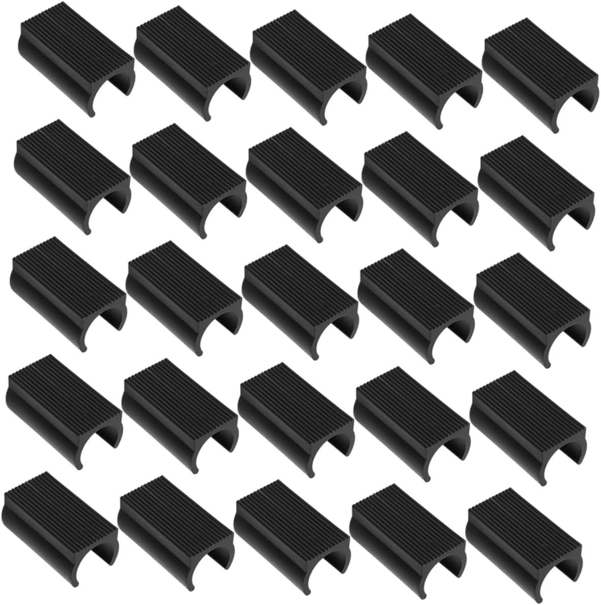 POPETPOP Open Pipe Clamp Chairs Floor Chair Furniture Feet Glides Chair Leg Covers Chair Feet Cap Floor