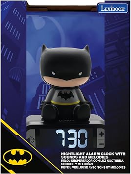 LEXIBOOK, Batman Nightlight Alarm Clock, RL800BATLXB