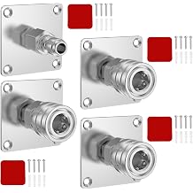 4 Pcs Foam Cannon Holder, 1/4" Quick Connect Automatic Foam Cannon Mount, Stainless Steel Pressure Washer Nozzle Tip Holder for Accessories Tools Rack