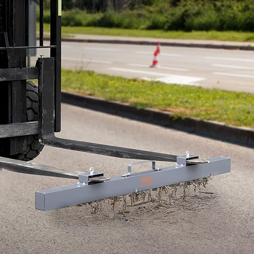Miniatura 8 de VEVOR - Barredora magnética de 72 pulgadas para colgar con imán de 105 libras, barredora magnética para carretilla elevadora, imanes industriales,