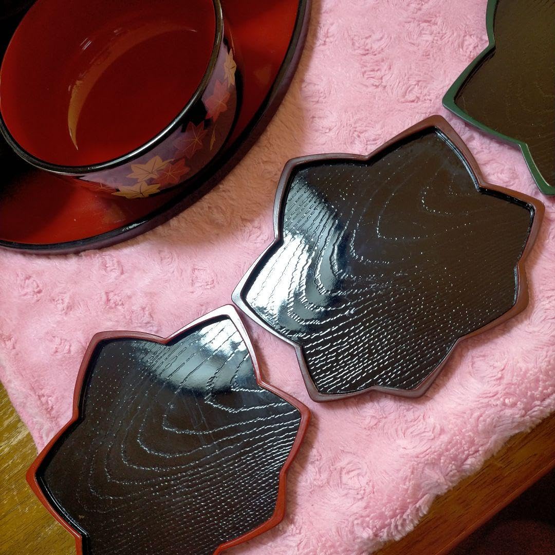♥会津漆器　食器セット お寿司 お節 ひつまぶし等の 御椀 汁椀（蓋付き）取皿 Amazon.co.jp: 会津漆器 食器セット お寿司 お節 ひつまぶし等の 御椀