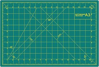 Cutting Mats pad for Crafts,12 x 18 inch, Self Healing Craft Cricut Rotary Sewing Leather Hobby Measuring Cutting Mat,Quilting Large Small Flexible Mats (Green, A3)