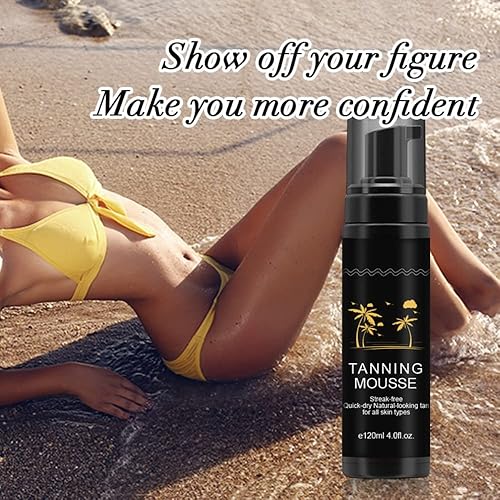 Miniatura 6 de Nicimisey La espuma autobronceadora enriquecida proporciona todo tipo de piel bronceada activa, sin olor a bronceado falso, sin desagradables