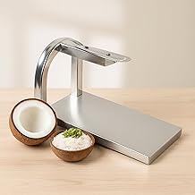 Stainless Steel Coconut Scraper Chirava | Tabletop Handy & Movable Coconut Grater | Heavy-Duty Shredder, Peeler & Chopper | Manual Coconut Scraper for Kitchen & Home Use (Scraper)