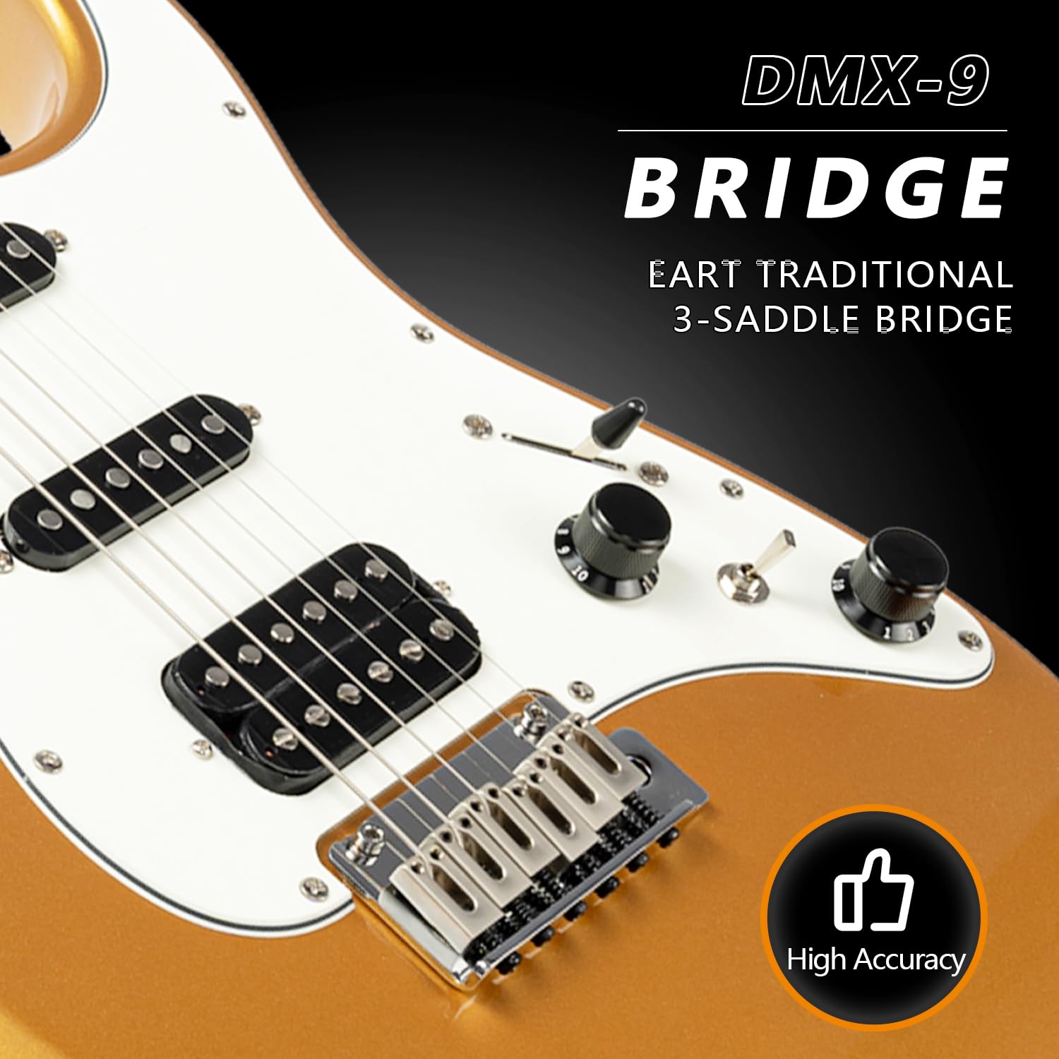 Amazon.com: EART Electric Guitar DMX-9, 6 String Tremolo