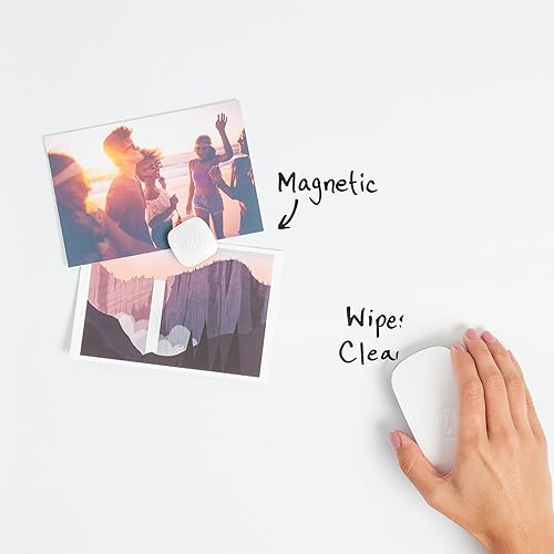 Miniatura 10 de Pizarra magnética de borrado en seco 11 x 14 pulgadas marco blanco U Brands de Contempo