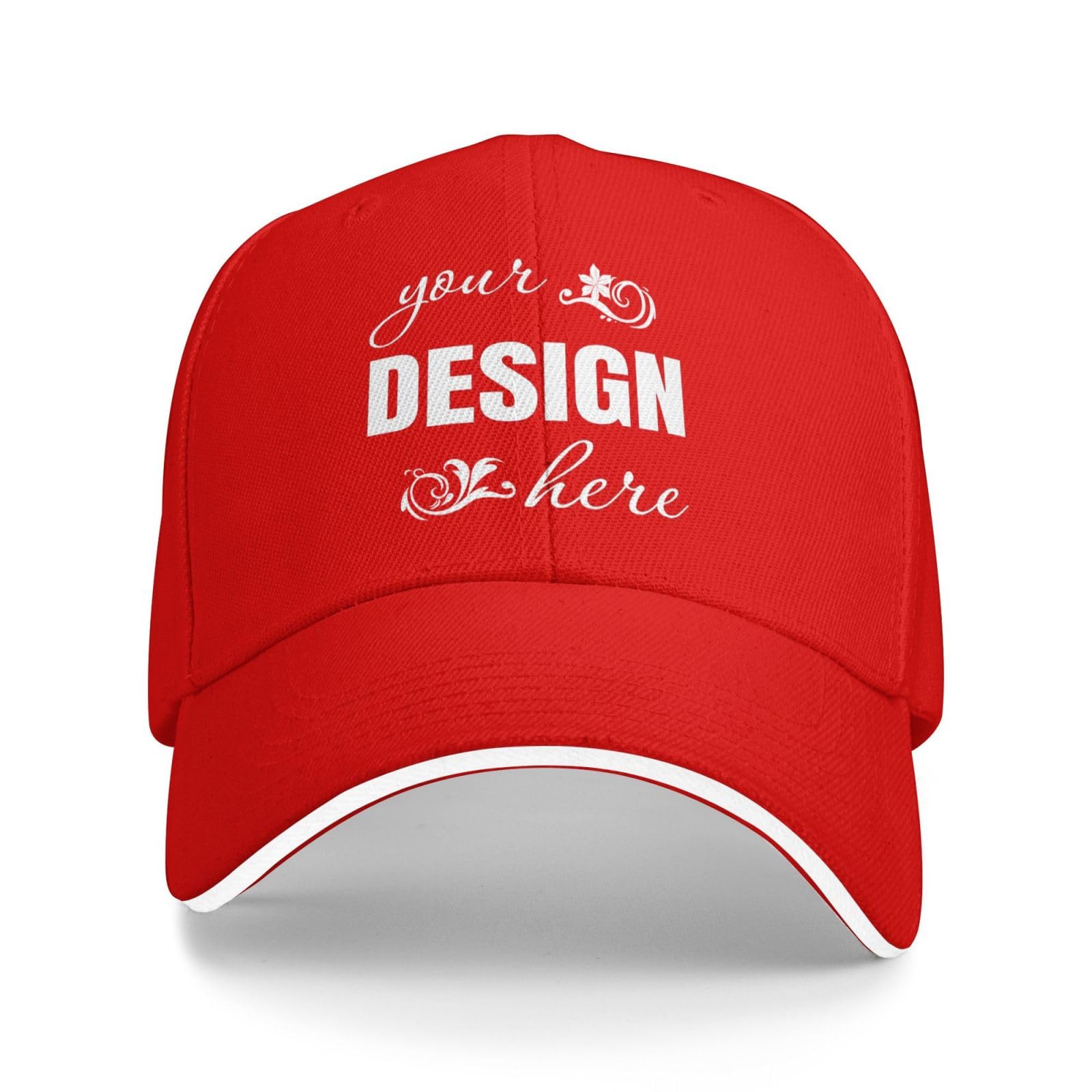 Gorra de Béisbol Personalizada - Diseña tu Propia Gorra con Foto y Texto, Gorra de Sándwich Ajustable para Hombre y Mujer, Gorra Deportiva Estructurada y Transpirable — view 9