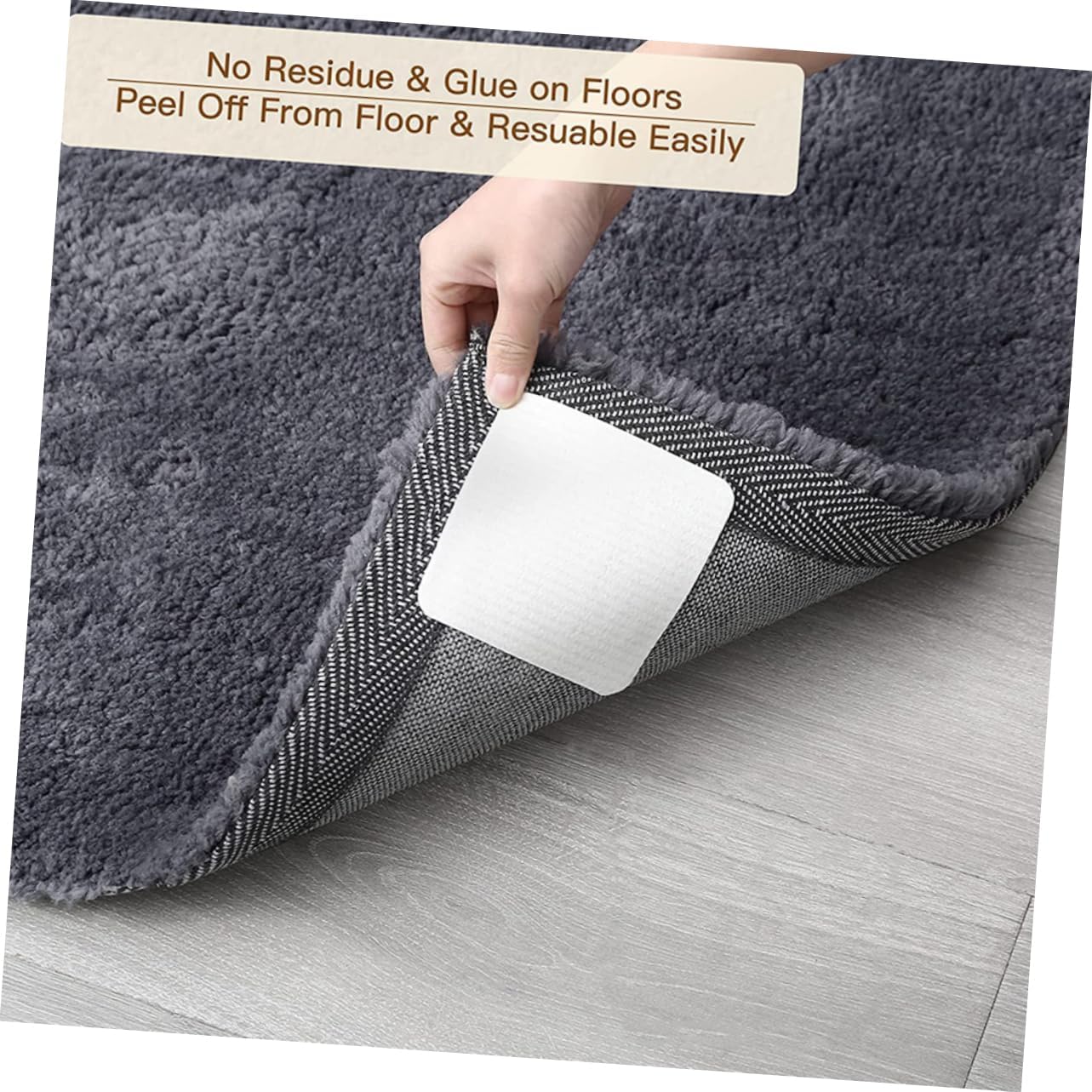 60pcs Non-Slip Rug Pads for Tile Floors Antislip Pads Stopper Tape for Area