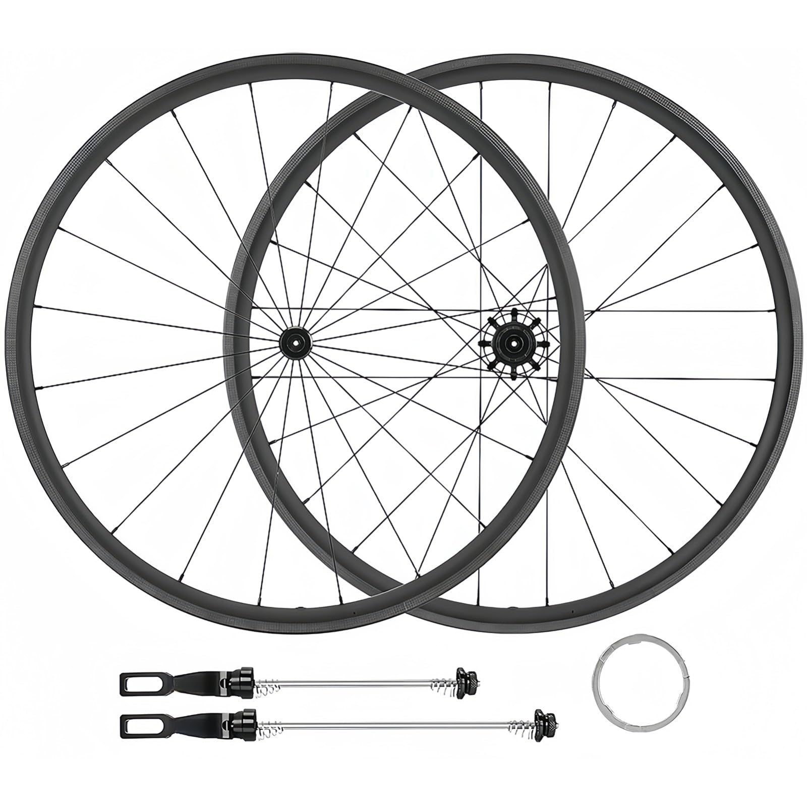 Fahrradlaufräder 700C Carbonfaser Rennrad Felgenbremse Rennrad Große V-Bremse C-Bremse 28/38 mm Freilauf: 8-11-fach (28mm-700C)