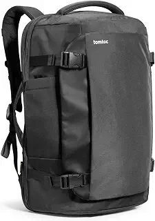[tomtoc] 旅行 リュック 大容量 40L 機内持ち込み ビジネス バックパック 旅行バッグ カバン リュックサック メンズ 17.3型PC対応 | 多機能 撥水加工 部活 合宿 通学 通勤 トラベル 出張 黒
