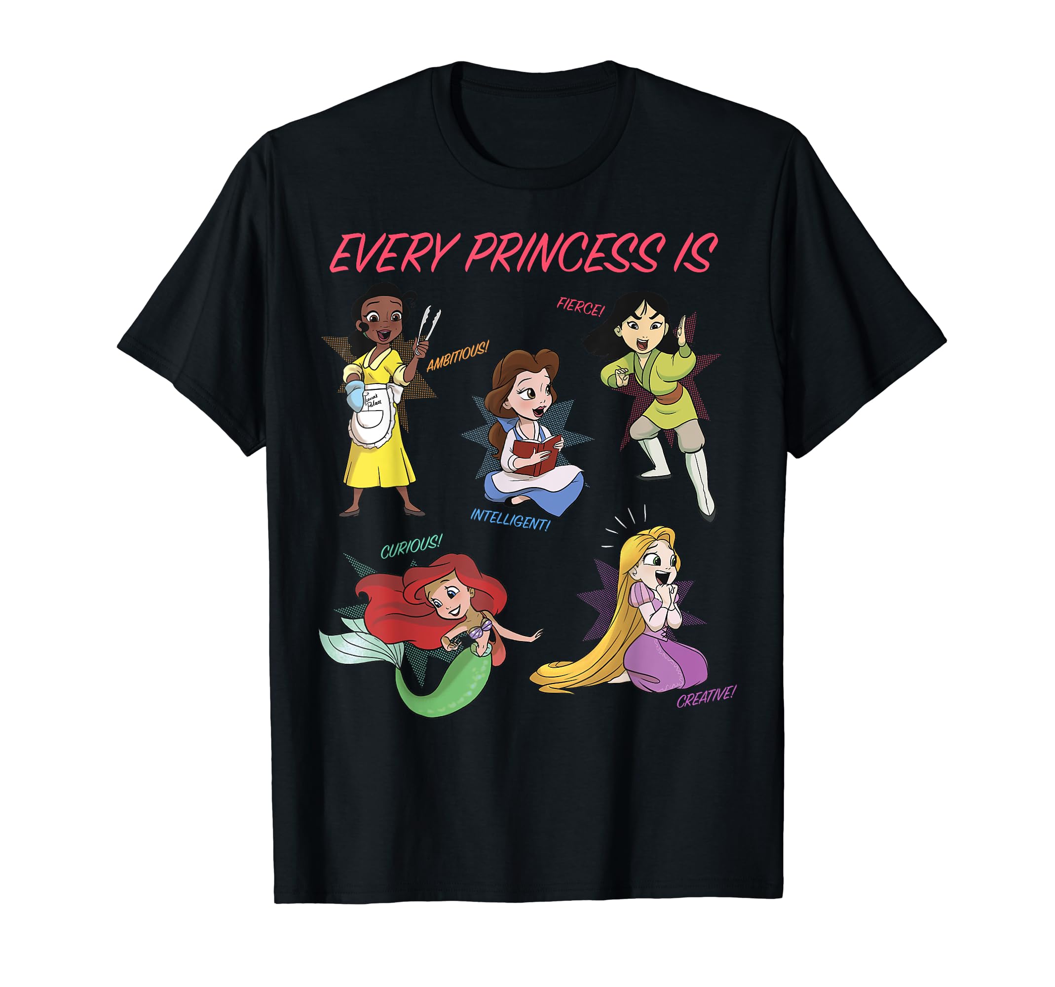Disney Princess Every Princess Is Group Cartoon T-Shirt