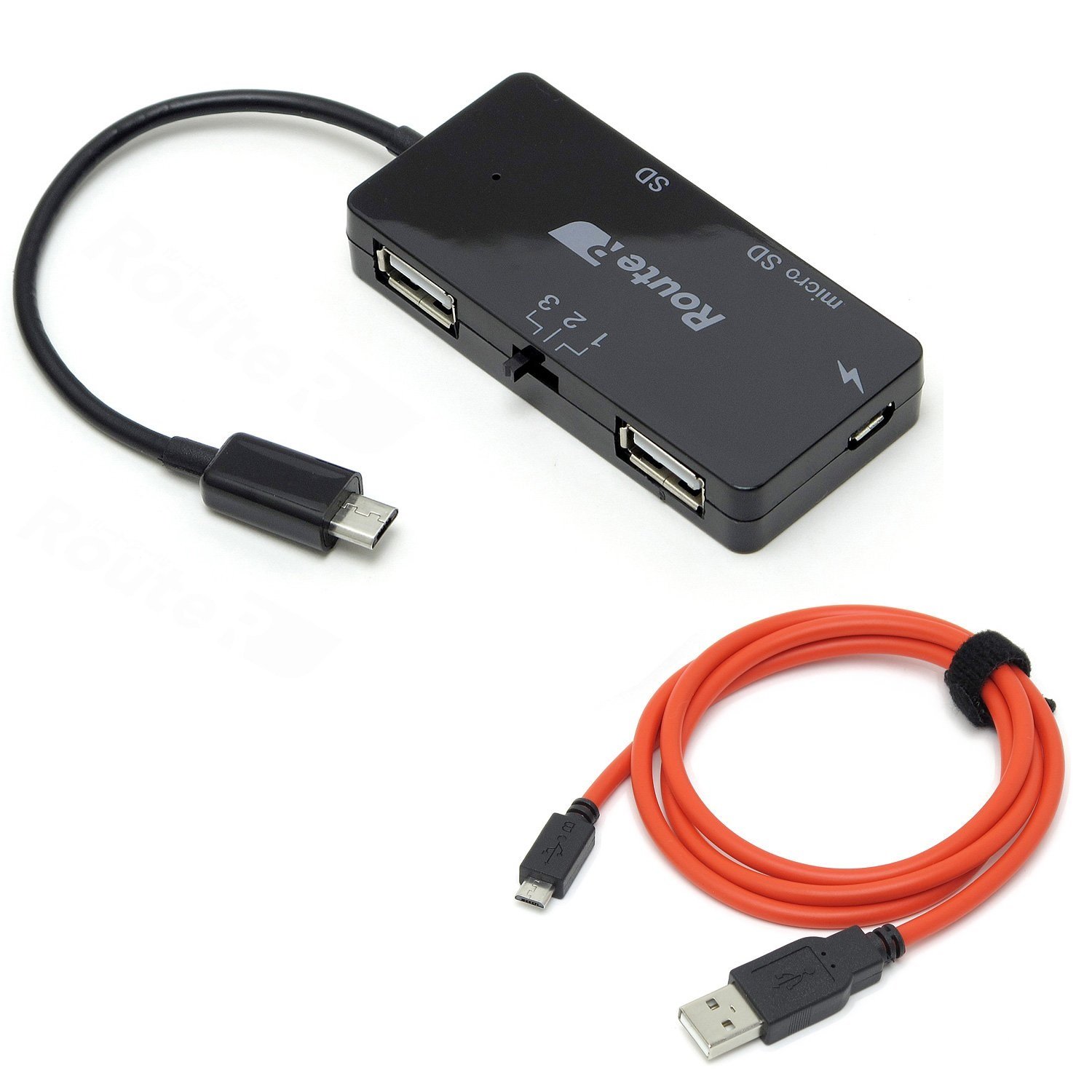 Amazon.co.jp: ルートアール 充電可能OTG SDカードリーダー付き2ポート