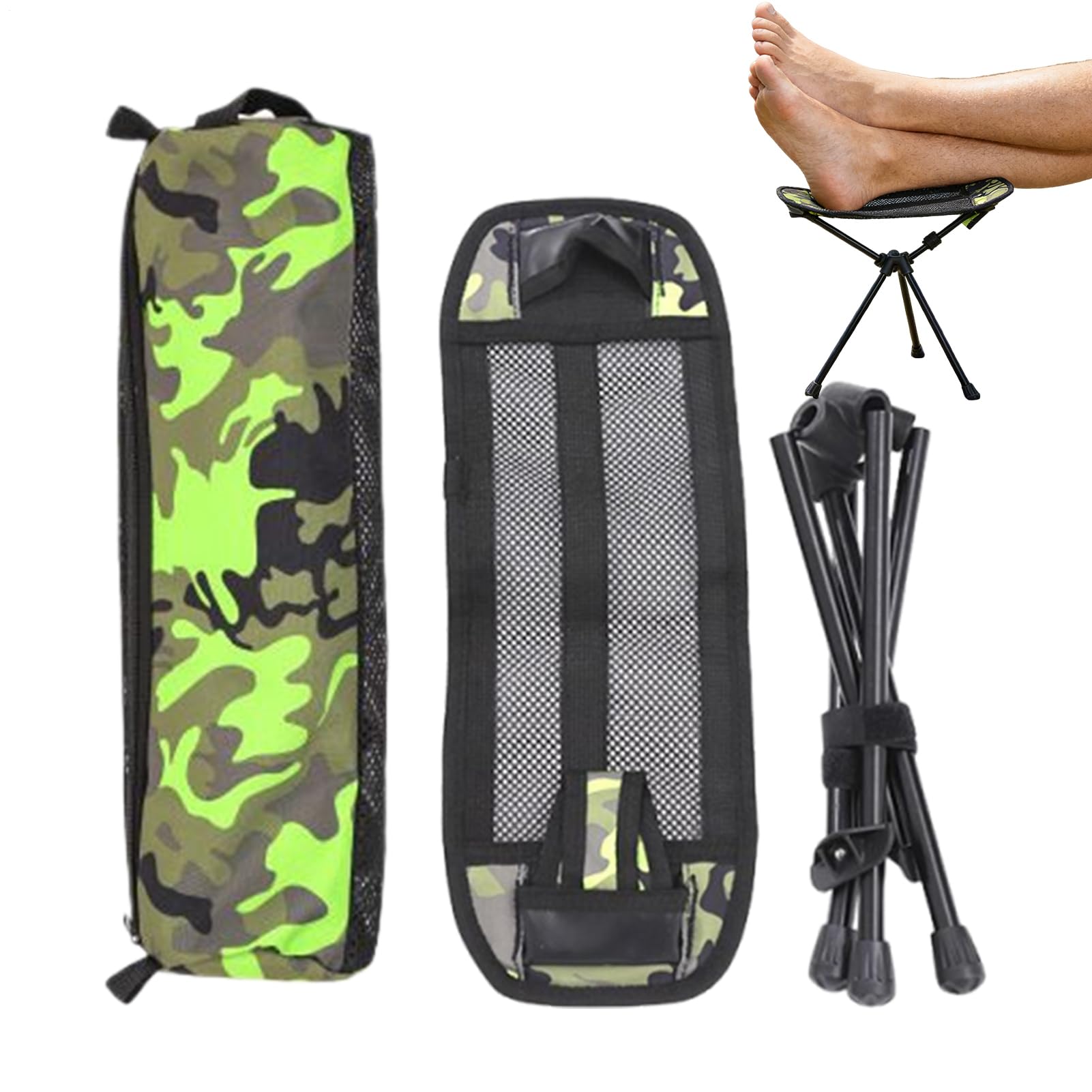 Reposapiés De Camping Ligero Ergonómico Plegable Portátil