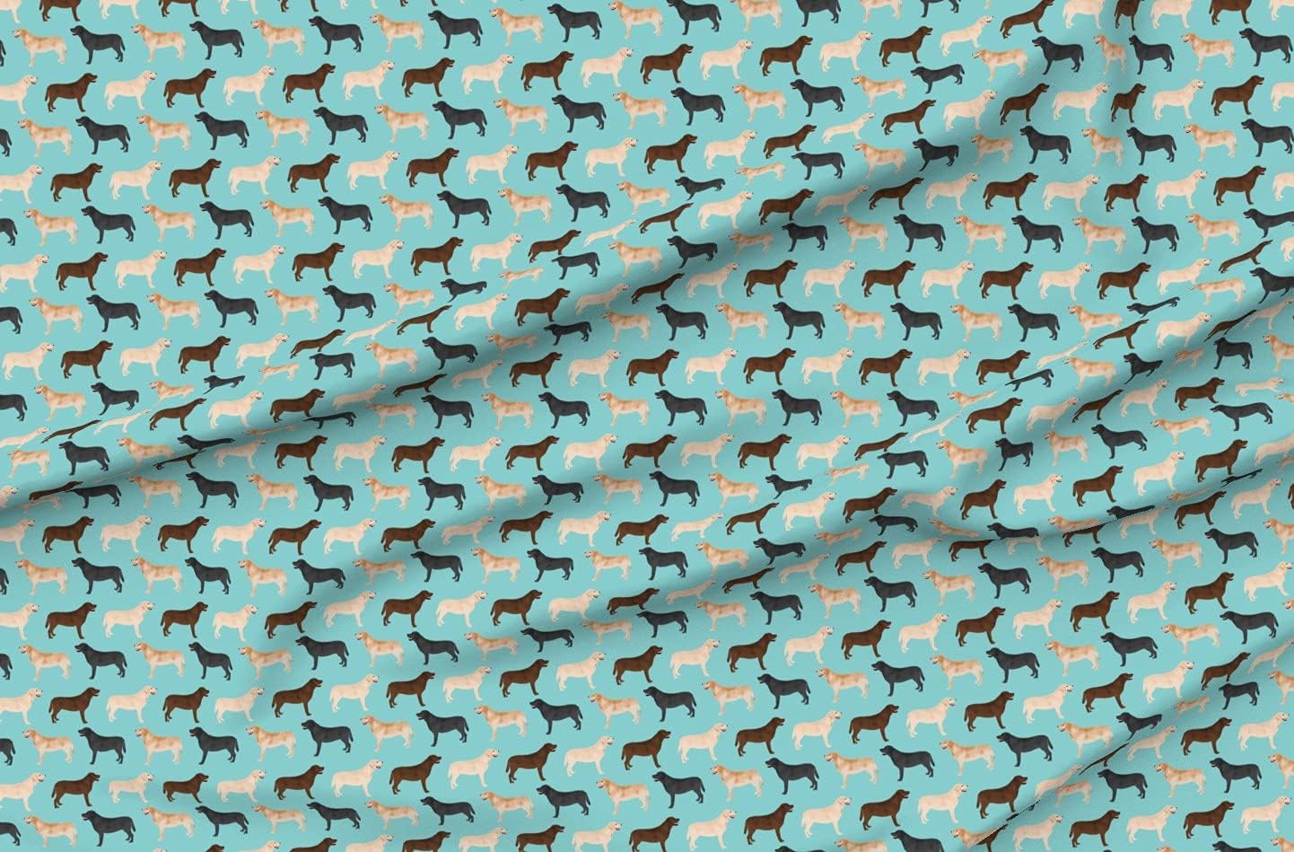 Spoonflower Fabric Labradors Labrador Retrievers Yellow