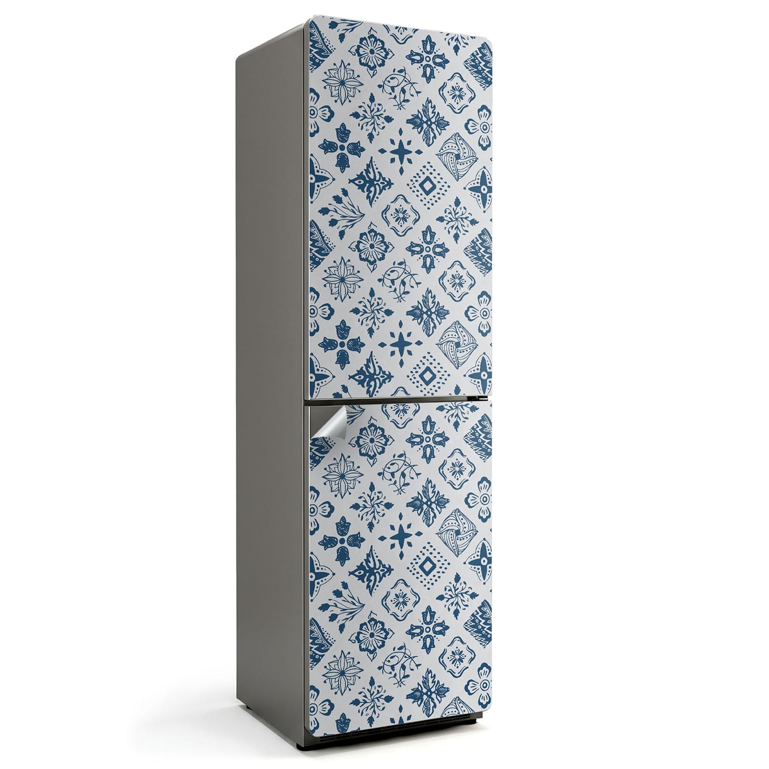 Pegatina para Frigorífico 60x205 cm Resistente a Rayones y Con Motivos Florales Premium