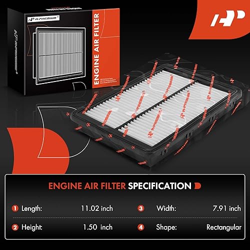 Miniatura 2 de A-Premium Filtro de Aire del Motor Compatible con Hyundai Sonata 2015-2019 y Kia Optima 2016-2020, 2.0L 2.4L, Panel Rígido, Reemplazo# 28113C3100