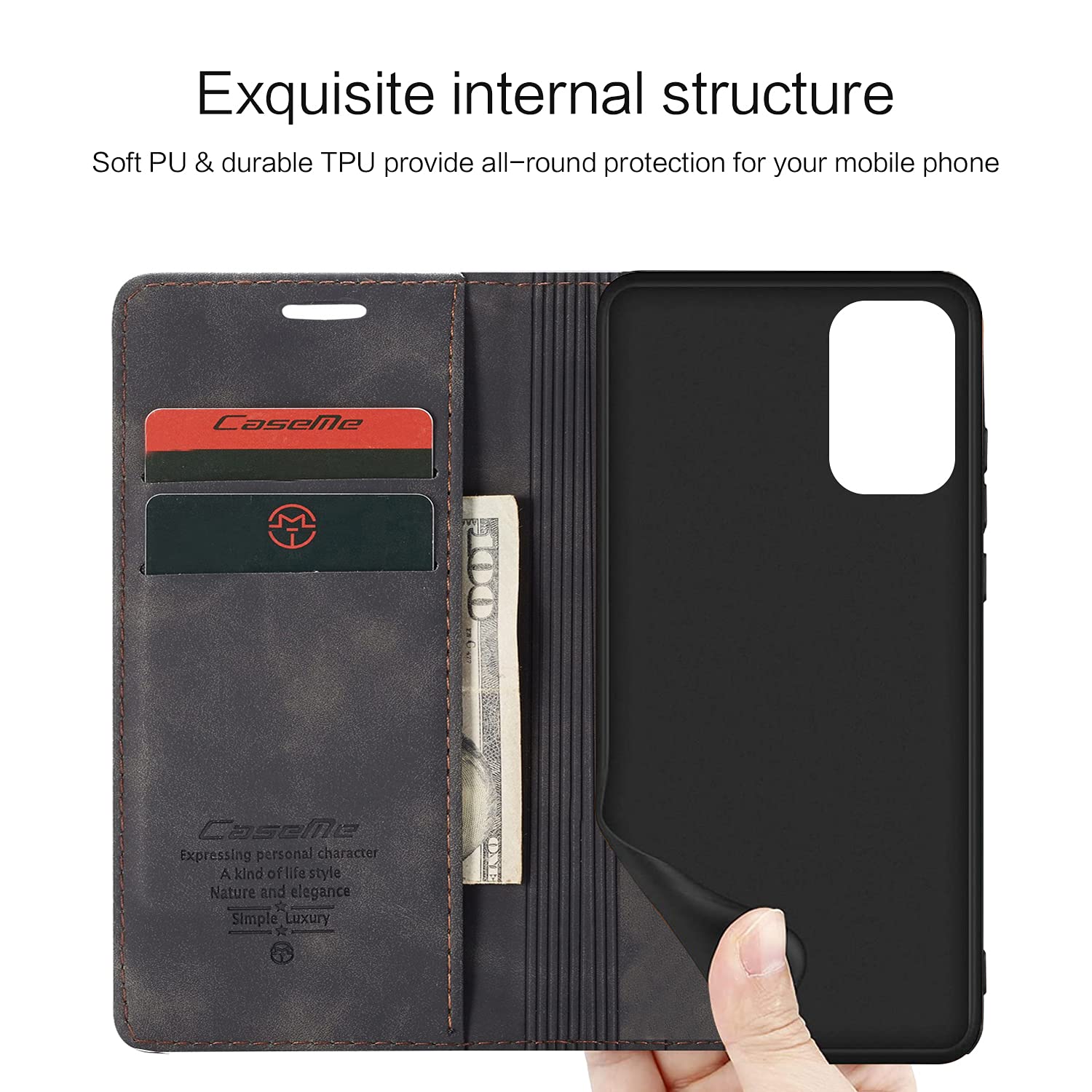 Cover Con Slot Carte Xinyunew Cover Per Xiaomi Redmi Note 13 Pro Plus 5G, Custodia In Pelle Custodia Xiaomi Redmi Note 13 Pro