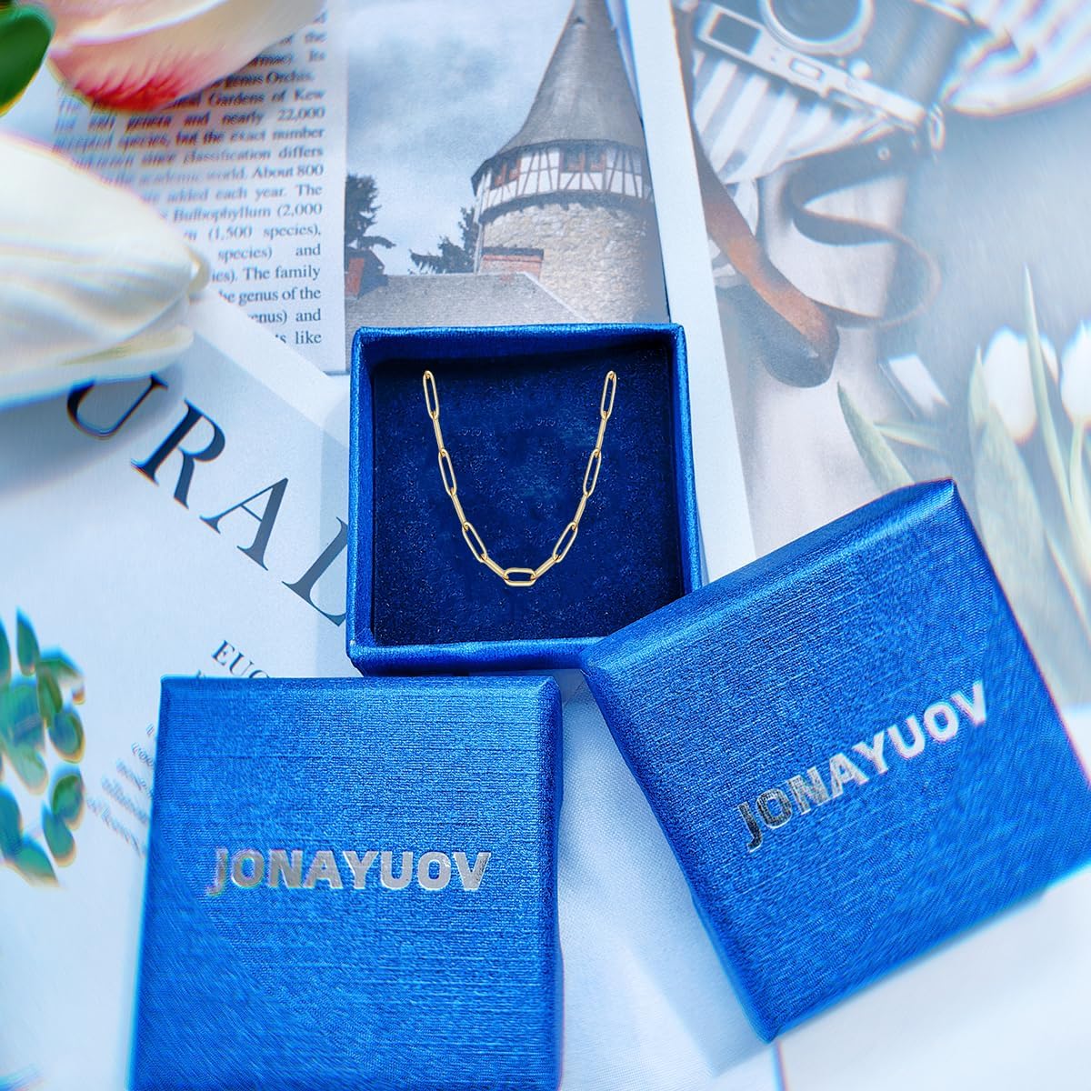 Stainless Steel Paperclip Necklace| Silver Paperclip Chain Necklace |18k Gold Plated Paperclip Chain Necklace| Women's Trendy Layering Necklaces | Choose Length | Fine Chain Necklaces |Hypoallergenic & Comfortable Women's Chain Necklaces 18/20/22/24 Inch - Image 7