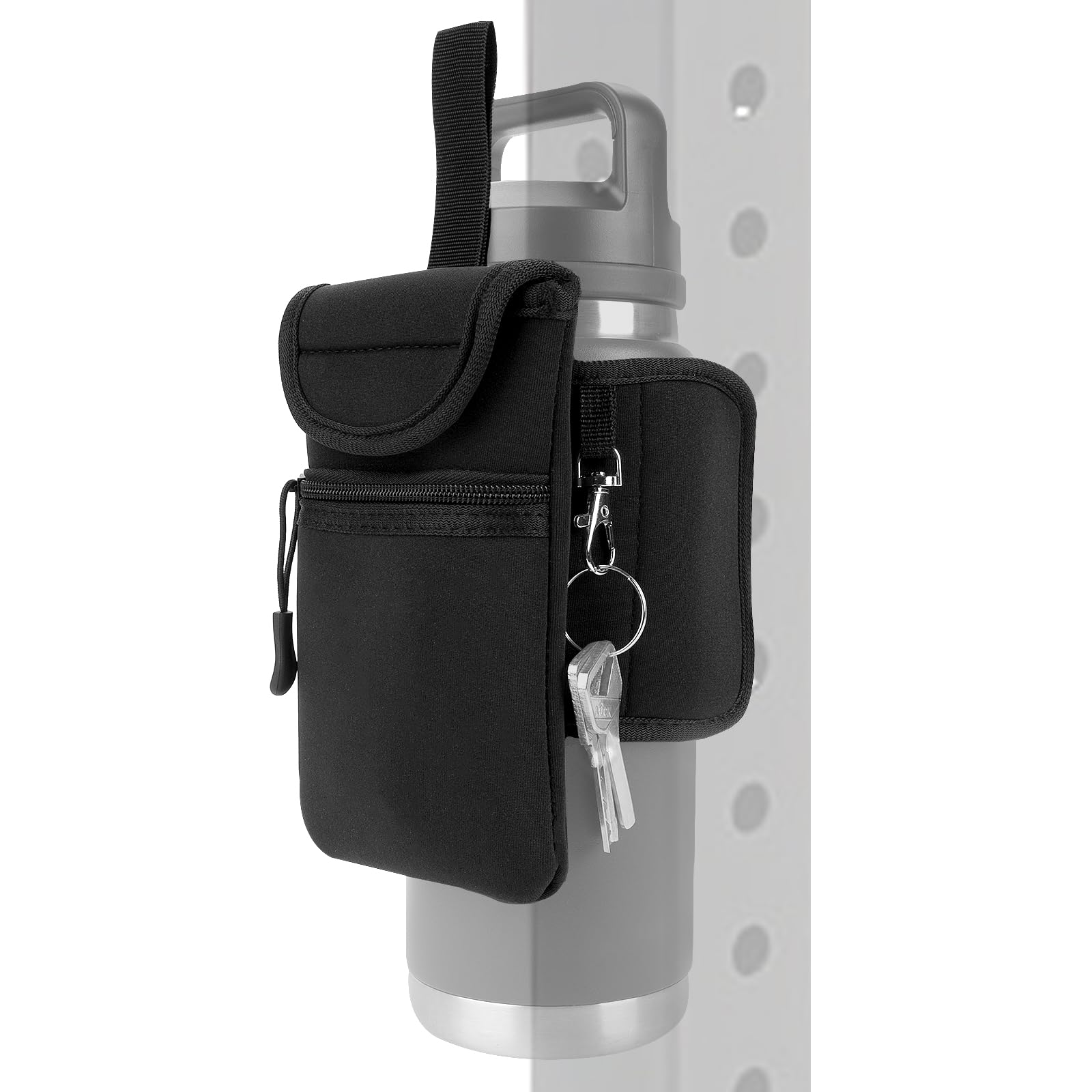 Linkidea Magnetic Water Bottle Sleeve Pouch Compatible with YETI Rambler Bottle 18oz/20oz/24oz/32oz, Hydro Flask Wide Mouth