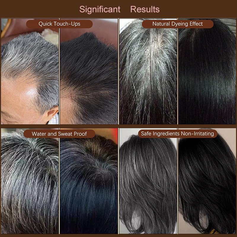 Peine tinte para cabello 2 unidades marrón/negro miniatura 4