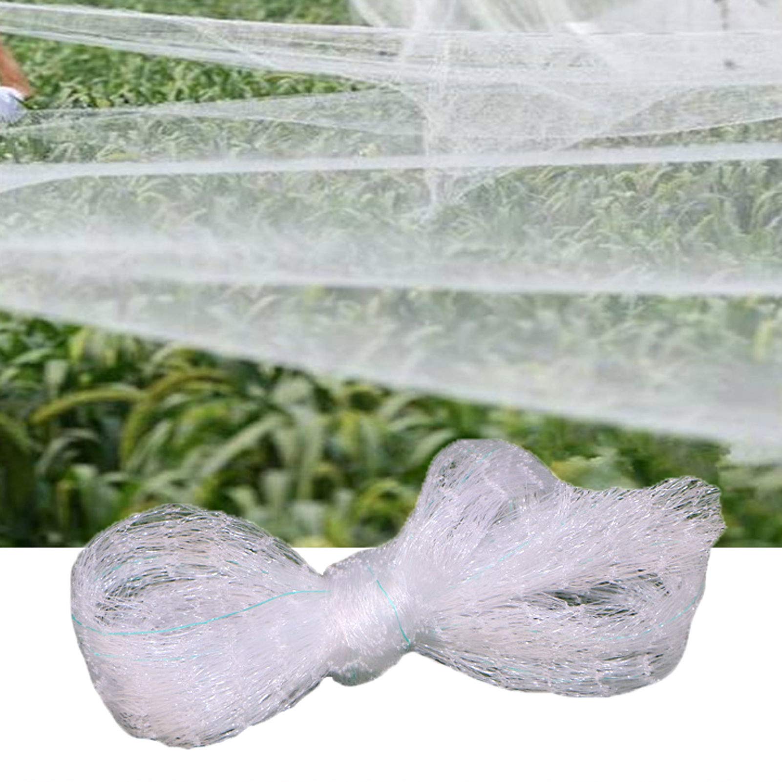 APOE Filet Anti Oiseaux Maille Transparent en Nylon, Filet de Cultures Jardin Protection pour Fruits Légumes Étang Verger