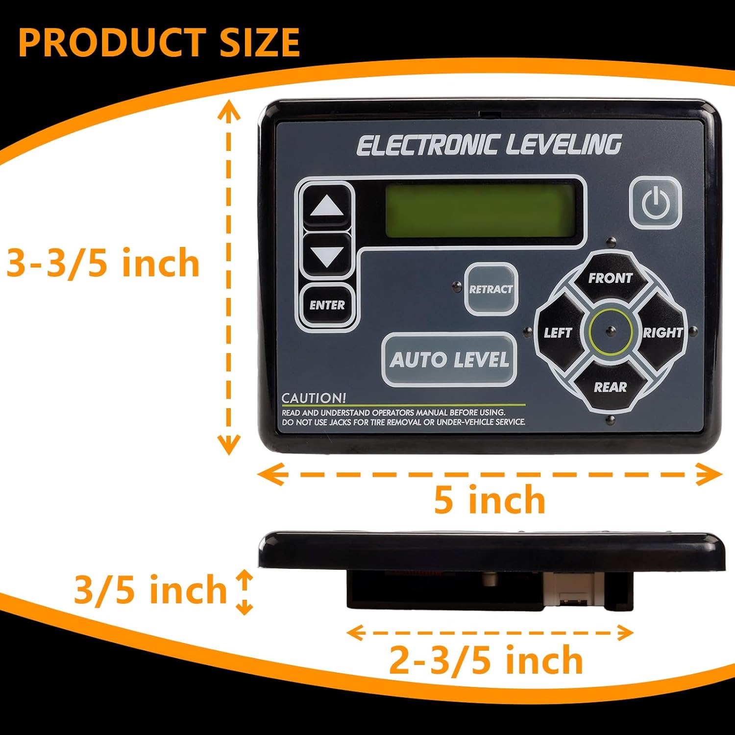 421484 RV Leveling System Replacement for Lippert RV 5th Wheel and Travel Trailer Leveling touchpad for Ground Control TT with Auto-Leveling Button