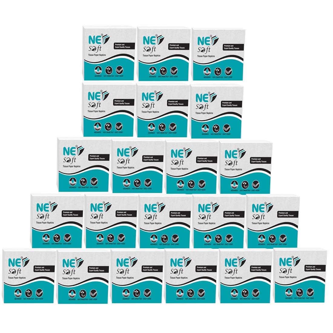 NE Soft Soft Tissue Paper Napkins For Home, Kitchen, Office, Cafe 100 Pulls Per Packs-Pack Of 21 (N_S_10177)