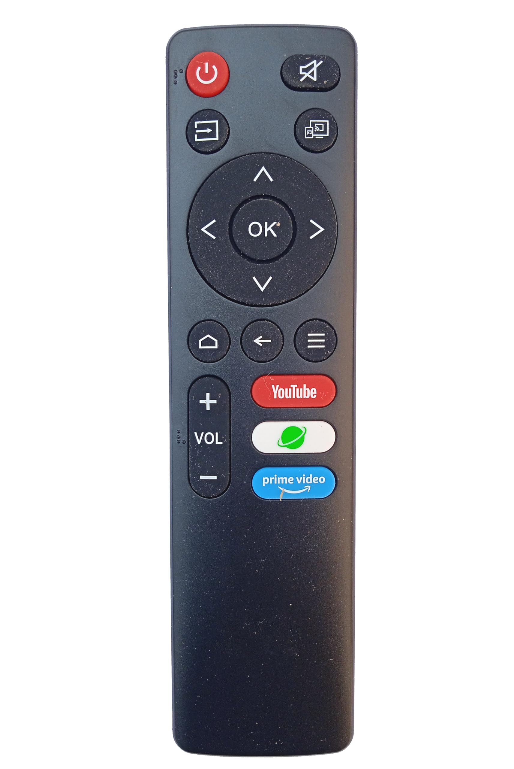 lipiworld® led smart tv android remote control (no voice function) (old exactly same will only work) compatible for bpl tv remote