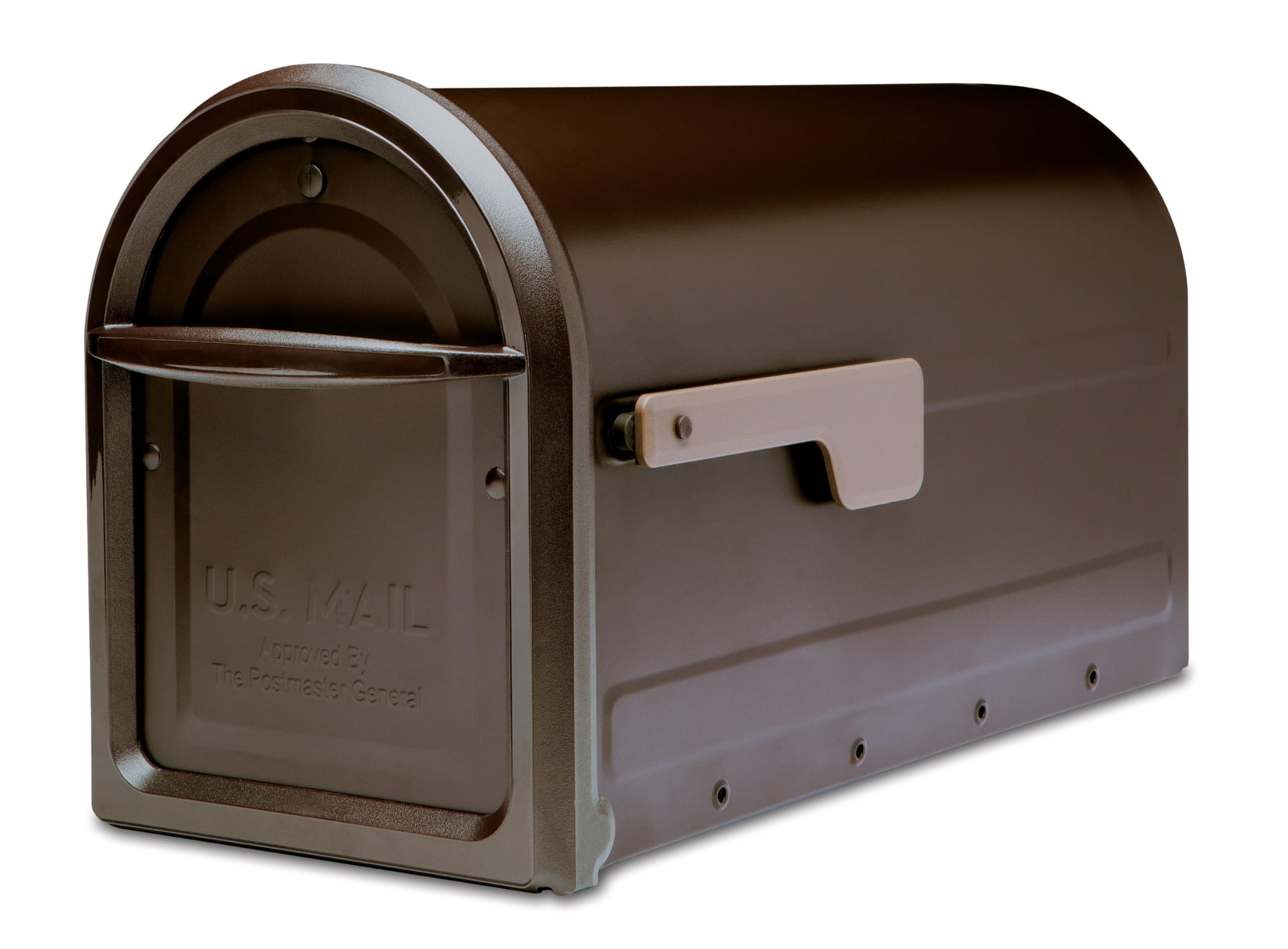 Photo 1 of **BOTTOM CORNER DOOR BROKE OFF**Architectural Mailboxes  Rubbed Bronze, Post Mount, Large
