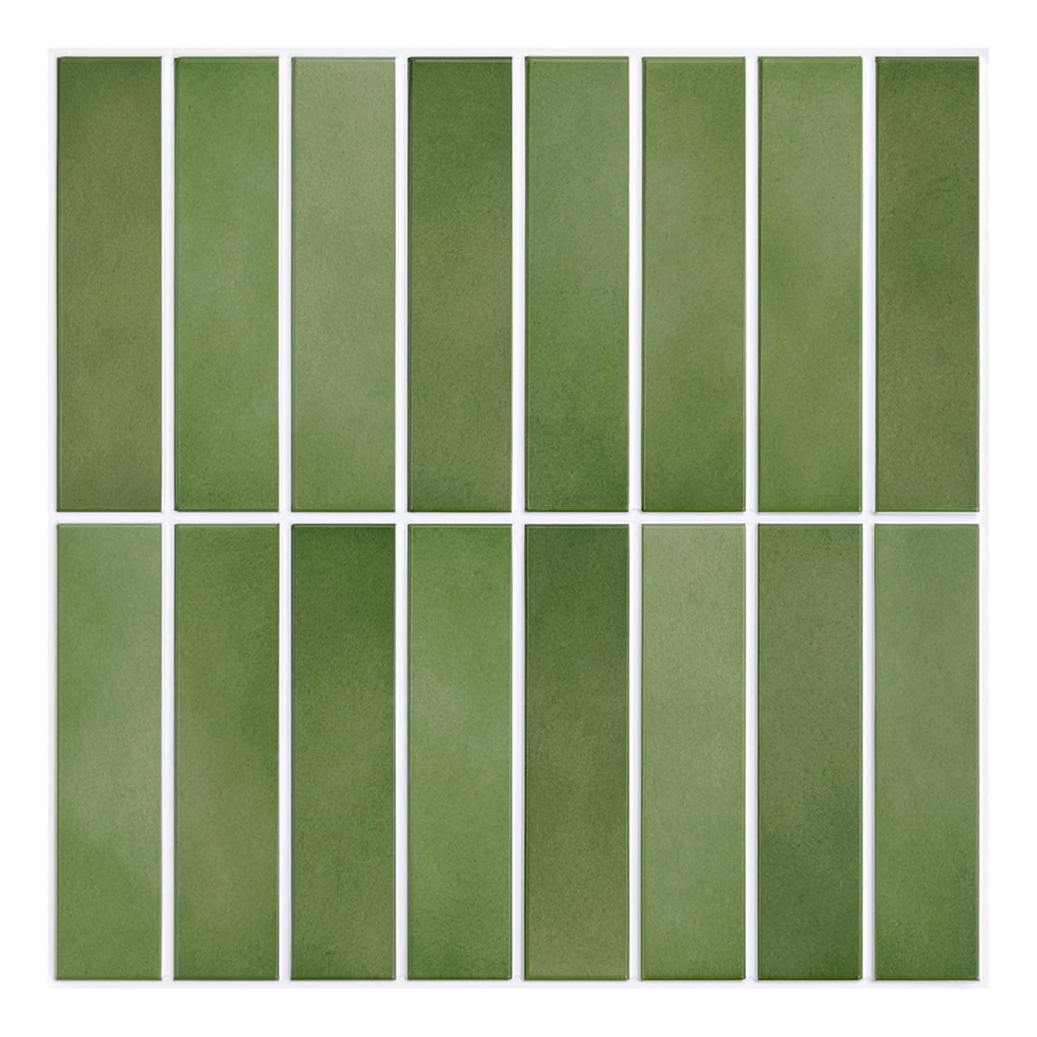 10 Pcs Peel and Stick Tile Backsplash -11.8"X11.8" Matte Ultralight PVC Wall Tile Vertical 3D Stick on Backsplash Tiles for Kitchen,Bathroom,Renters,Interior Decorative Wall Tiles