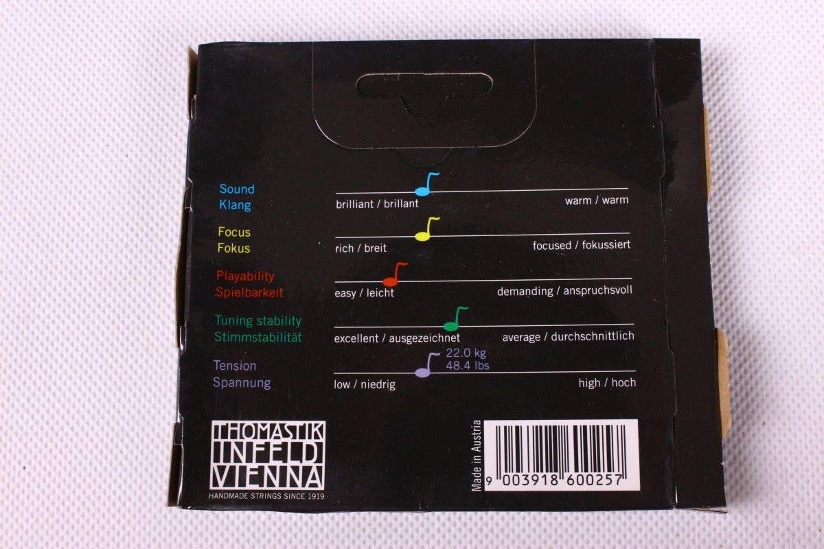 Thomastik Dominant 135B Corde per violino 4/4 Set completo di corde per violino calibro medio G D A E