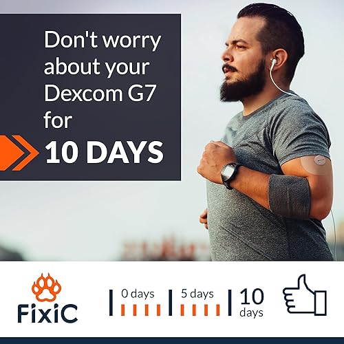 Miniatura 50 de FixiC Parches adhesivos para G7 y Stelo - Paquete de 25 parches adhesivos impermeables de alta calidad - Papel precortado - Parche adhesivo para G7