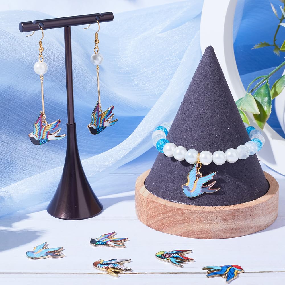 30 Ciondoli Cuore Anatomico Gotico - Per Gioielli Fai Da Te, Smalto Rosso - Foto 2