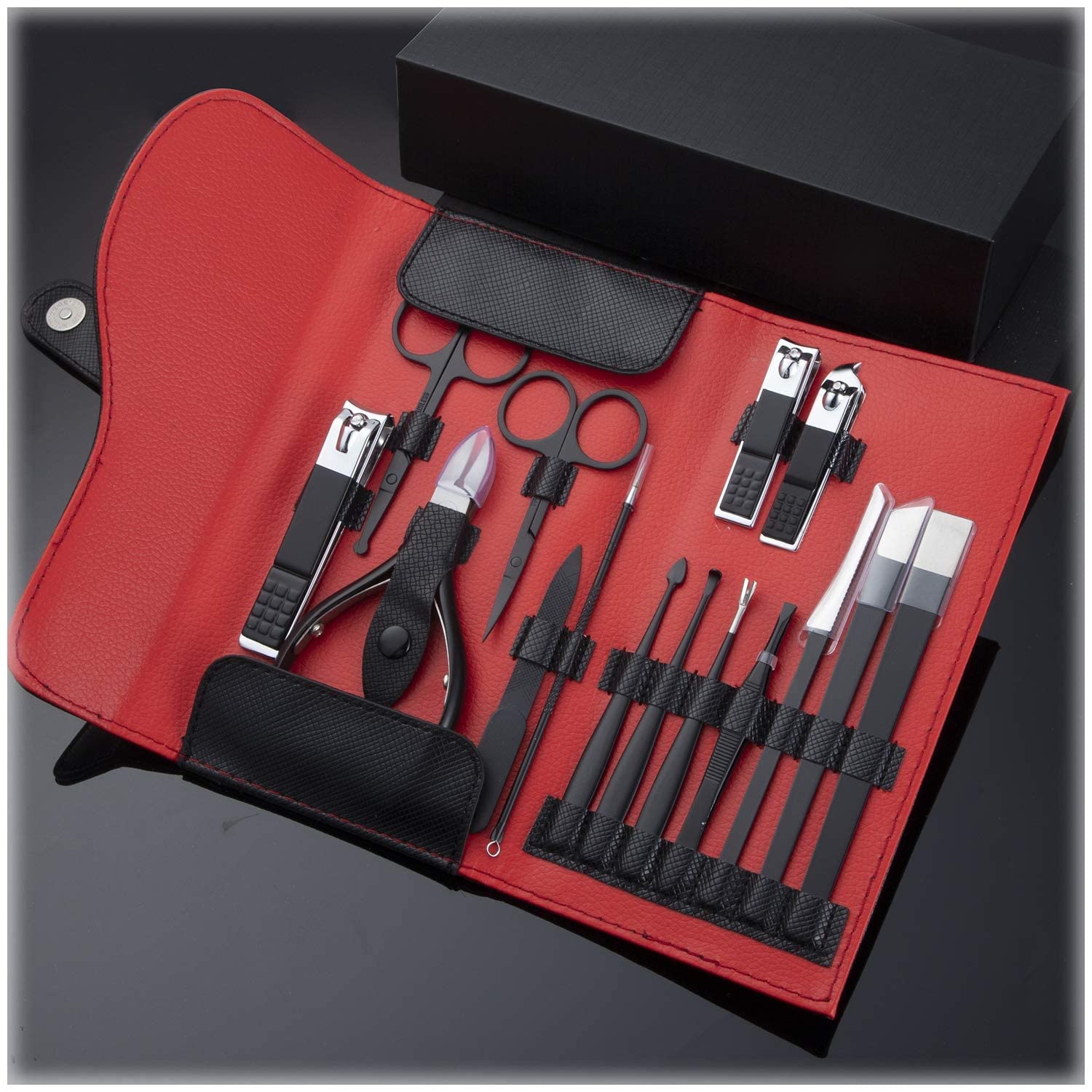 Set de manicura Clippers de uñas Kit Pedicura Acero Inoxidable Profesional Playa Herramienta de Clipper for Hombres Mujeres