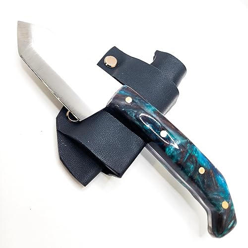 Miniatura 2 de Handmade Mini Hunting Knife Made In USA Custom EDC Tanto Resin Handle Knife Bush Knife Austin Blades